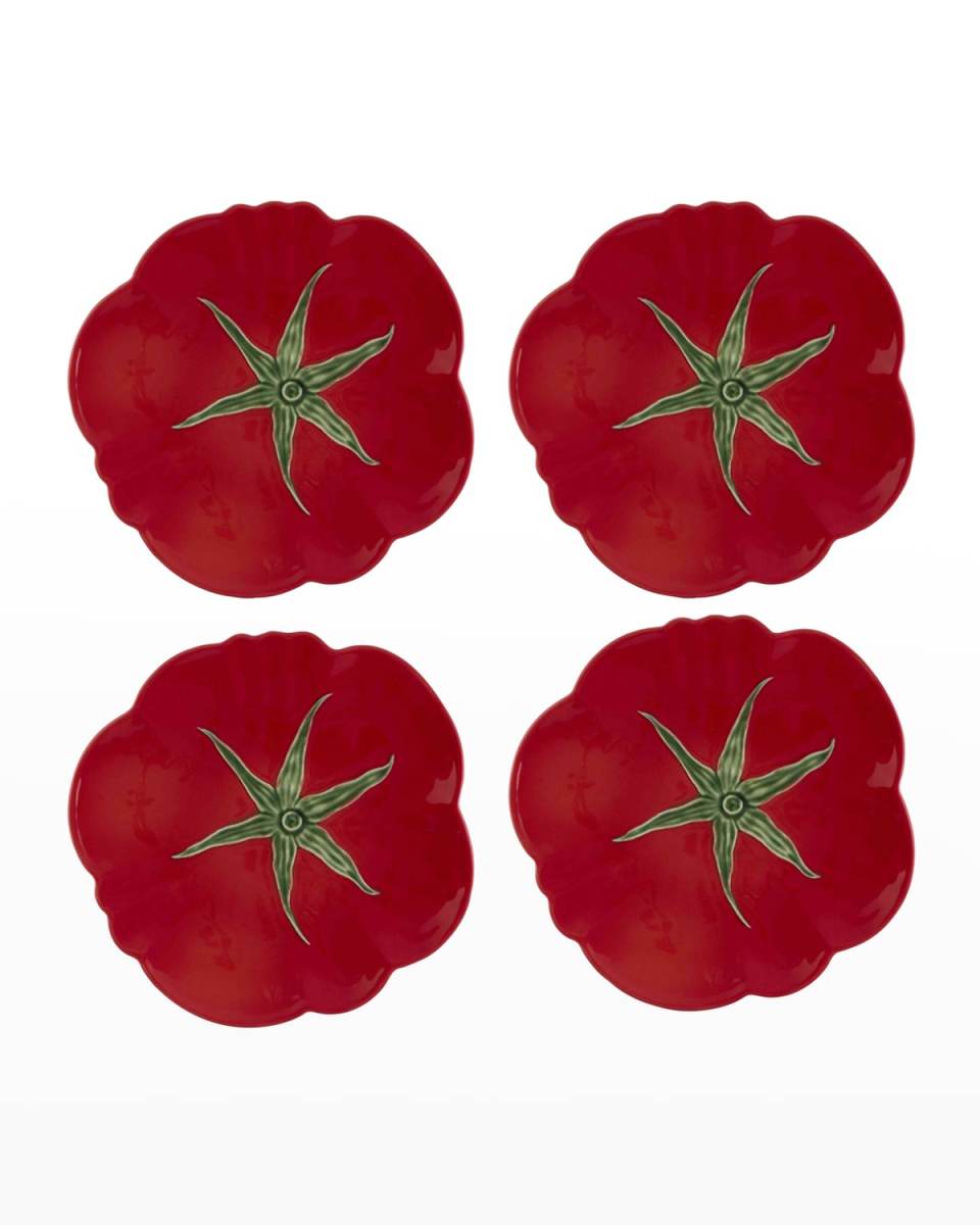 Tomato Fruit Plates, Set of 4